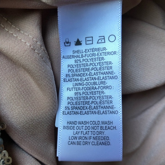 Dress the Population Lola Mini Dress Size L Grey/Green Gold Sequin NWT Mermaid - Picture 15 of 16